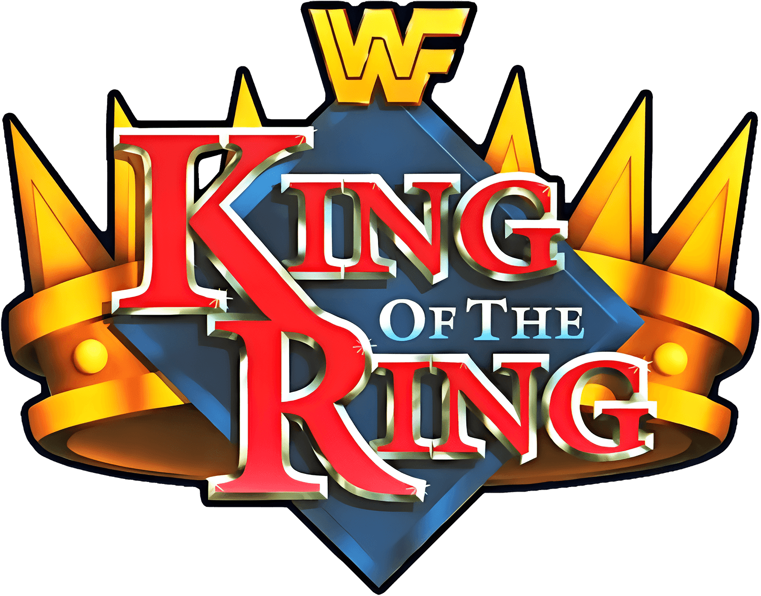 WWF King of the Ring logo for NES